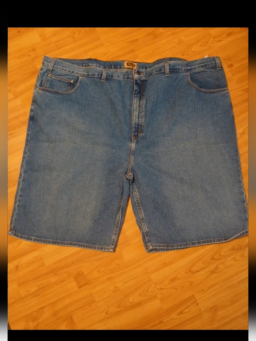 The Foundry Light Wash Denim Shorts Jorts Men's Big & Tall